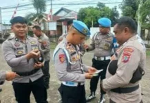 Personel Propam Polres Boltim Lakukan Sidak di Polsek Kotabunan