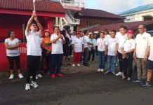 Pemdes dan Masyarakat Kaima Gelar Jalan Sehat Semarak HUT ke 256 Tahun