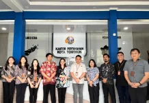 Kantah Tomohon Terima Monitoring Laporan Keuangan dari Kanwil BPN Sulut