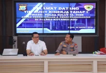 Polres Kotamobagu Terima Audit Kinerja Tahap I Itwasda Polda Sulut TA 2026
