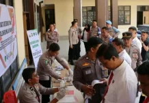 Polres Kotamobagu Gelar Tes Urine Mendadak