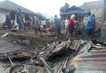 Rumah Warga Kawangkoan Terbakar, Satu Luka Ringan
