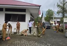 Gerakan Indonesia Asri, Kecamatan Dimembe Gelar Korve