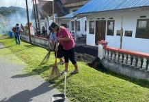 Dukung Program Nasional, Pemdes Klabat Gelar Gerakan Indonesia Asri