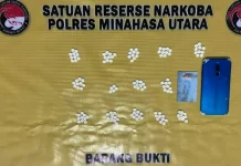 Polres Minut Tangkap Pengedar Obat Keras Ilegal