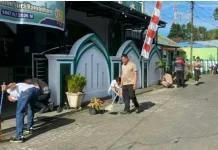 Wakapolres Minahasa Pimpin Kerja Bakti di Terminal dan Masjid