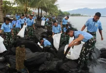 Lanud Sam Ratulangi Laksanakan Kurve di Pantai Karang Ria
