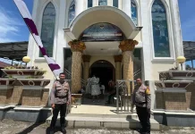 Jamin Rasa Aman Beribadah, Polsek Jajaran Polresta Manado Laksanakan Paja Somat