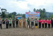 Polres Kotamobagu Gelar Penanaman Jagung Serentak di Lolayan