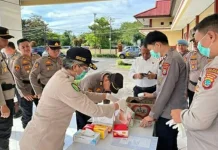 Sidokkes Polres Tomohon Gelar Tes Urine Mendadak