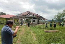 Babinsa Langowan Kawal Pembangunan Koperasi Desa Merah Putih Tumaratas Dua