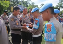Bid Propam Polda Sulut Gelar Gaktiblin di Polres Minut