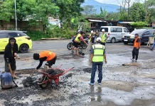 PPK 1.3 Satker PJN Wilayah I BPJN Sulut Tambal Jalan Berlubang di Ringroad I