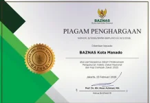 Dua Tahun Stabil, BAZNAS Manado Diakui dalam Indeks Zakat Nasional