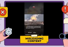 [Hoaks!] Video Ledakan Diklaim Serangan Nuklir Israel