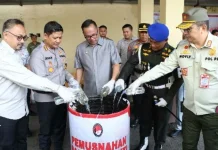 Polresta Manado Musnahkan Ribuan Liter Cap Tikus