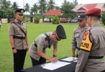 Polres Boltim Rotasi Sejumlah Pejabat, Kapolres Tekankan Profesionalisme
