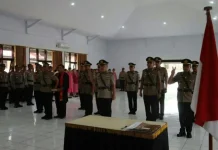 Kapolres Minahasa Pimpin Serah Terima Jabatan