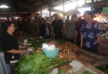 Jelang Idul Fitri dan Paskah, Senduk Sidak Pasar Wilken Tomohon