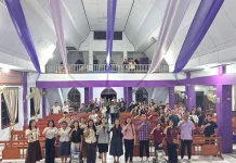 Ibadah Pemuda Wilayah Tanawangko Digelar di GMIM Petra Poopoh
