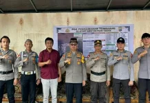Kapolres Tomohon Sidak Pos Pam Pasar Borgo