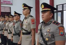 Sertijab PJU Polres Minut, Ini Pesan Kapolres Auliya Djabar