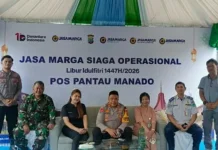 Kabag Ops Polres Minut Cek Kesiapan Pos Pam Pintu Tol