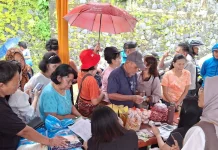 Gerakan Pangan Murah Pemprov Sulut di Pura Jagadhita