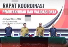 Rakor Pemutahiran dan Validasi Data Pemkot Manado
