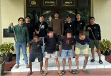 Polres Minut Amankan 4 Pelaku Pengeroyokan Bersajam di Sukur
