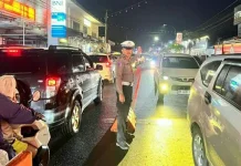 Satlantas Polres Tomohon Siaga Urai Kepadatan di Pusat Kota jelang Lebaran