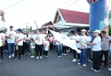 Wabup Minahasa Resmi Buka H2BG Langowan Dua, Warga Antusias Ikut Fun Walk