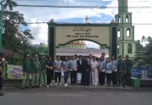 Kecamatan Dimembe Kawal Pengamanan Sholat Ied Al Ikhsan Desa Klabat