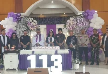 Polsek Pineleng Hadiri Perayaan Ibadah Syukur HUT ke-113 GMIM Yobel Winangun Atas