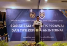 Kanwil Ditjenim Sulut Gelar Sosialisasi Penguatan Tusi Kepatuhan Internal