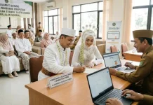 Peminat Nikah usai Lebaran Melonjak,Kemenag Jamin Layanan KUA Prima meski WFH