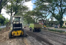 Jalan Ir. Soekarno Mulai Diperbaiki, Alat Berat sudah Turun