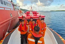 Basarnas Gelar Operasi SAR Terbakarnya Kapal KM. Anaya di Perairan Laut Maluku