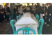 Kapolsek Malalayang Pimpin Upacara Pemakaman Almarhum Bripda Nicolaas L. Gorung