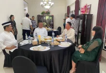Bupati Wongkar dan Wabup Kawatu Hadiri Open House Kapolres Minsel
