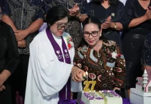 Wabup Vanda Hadiri Ibadah Syukur HUT ke-27 GMIM Wilayah Kawangkoan Dua