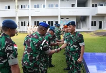 Lanud Sam Ratulangi Gelar Apel Luar Biasa dan Halal Bihalal Pererat Silaturahmi