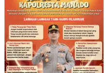 Kapolresta Manado Tegaskan: Tetap Tenang, Waspada, dan Saling Jaga