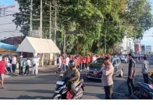 Polsek Wenang Amankan Jalan Sehat GPDI Sambut Paskah