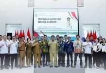 Gubernur Yulius Selvanus Lepas 15 Peserta Magang Sulut ke Nagasaki Jepang