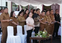 Wabup Minahasa Hadiri Ibadah Paskah Kedua Jemaat GMIM Siloam Tonsealama