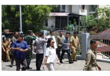 Kapolresta Manado Sambut Kunjungan Wakil Presiden RI