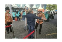 Satbrimob Polda Sulut Sterilisasi Lokasi Paskah Nasional di Megamas