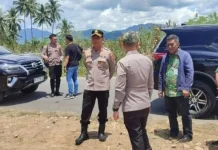 Kapolres Kotamobagu Tinjau Lokasi Panen Raya Jagung di Motoboi