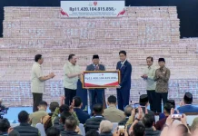 Wamen Ossy Saksikan Penyerahan Denda Administratif Rp11,4 Triliun oleh Satgas PKH